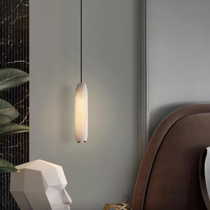 Alabaster Flute Pendant Light, view 5