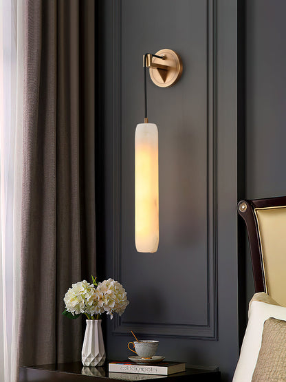 Alabaster Flute Wall Lamp – Dimmable, view 17