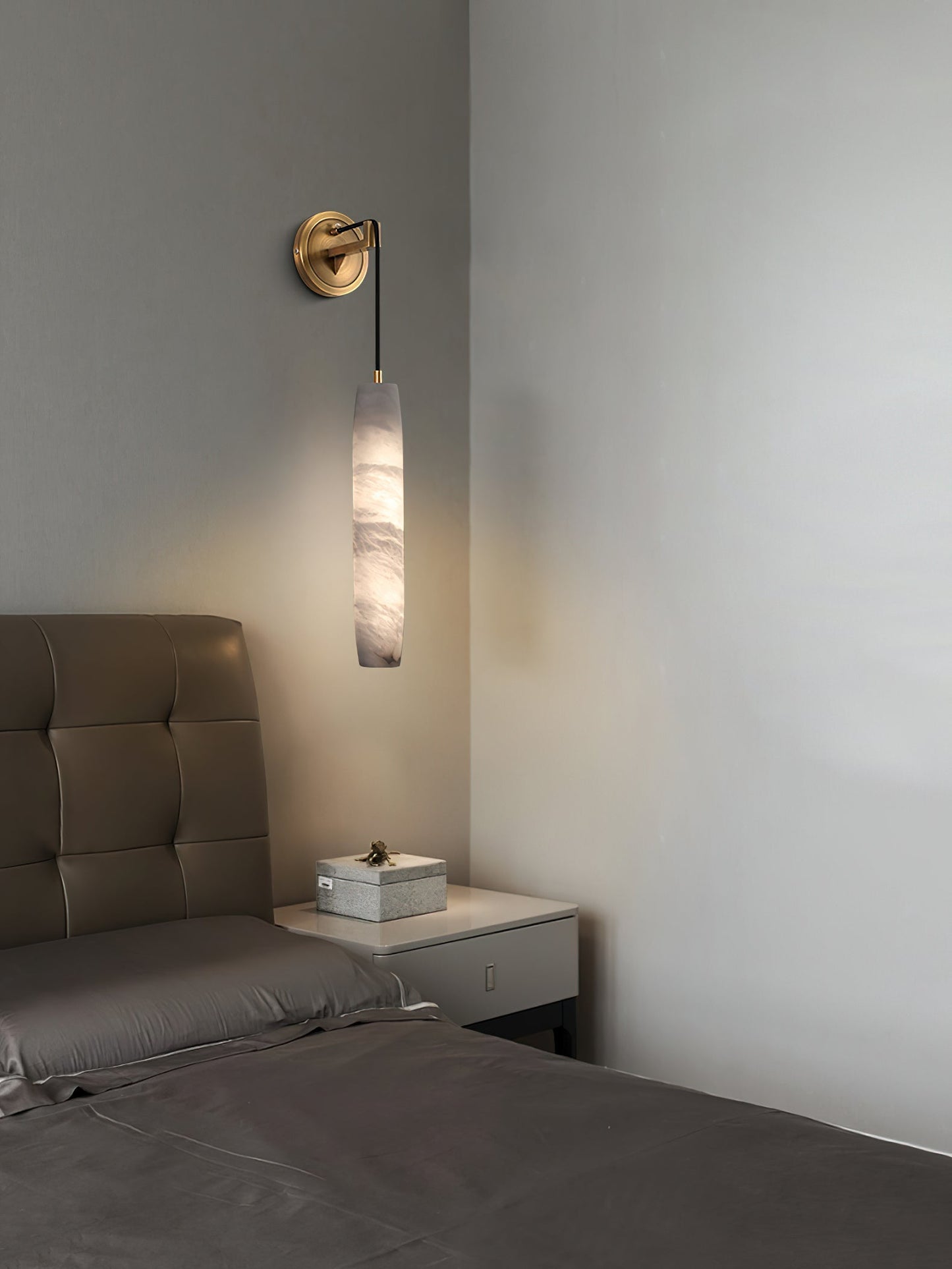 Alabaster Flute Wall Lamp – Dimmable, view 23