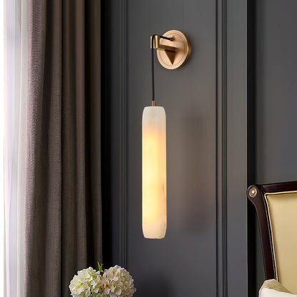 Alabaster Flute Wall Lamp – Dimmable
