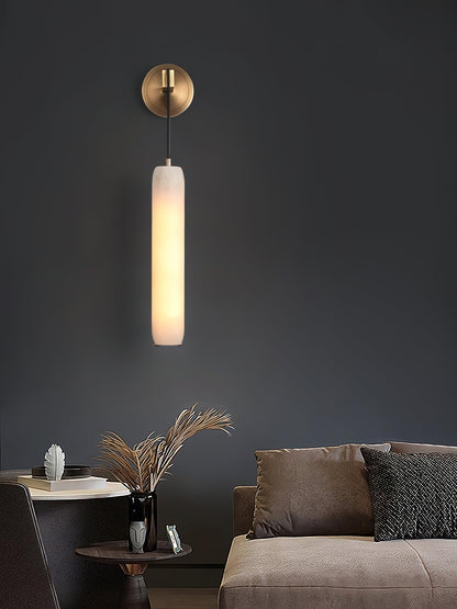 Alabaster Flute Wall Lamp – Dimmable, view 15