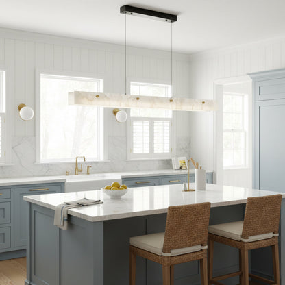 Alabaster LED Linear Pendant Light – Dimmable, view 6