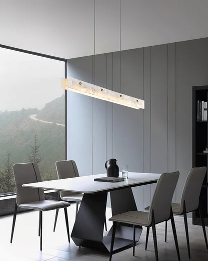 Alabaster LED Linear Pendant Light – Dimmable, view 18