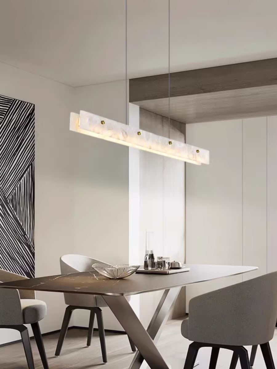 Alabaster LED Linear Pendant Light – Dimmable, view 19