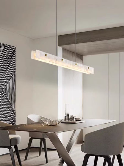 Alabaster LED Linear Pendant Light – Dimmable, view 19