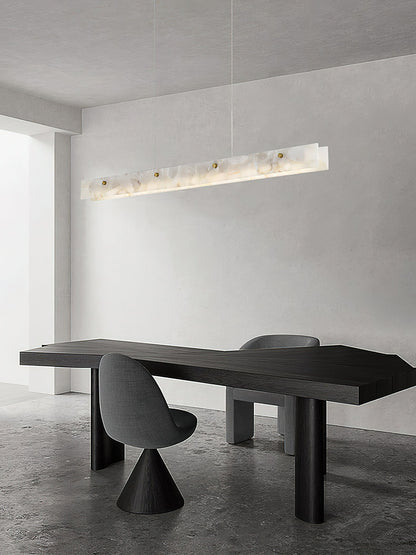 Alabaster LED Linear Pendant Light – Dimmable, view 20