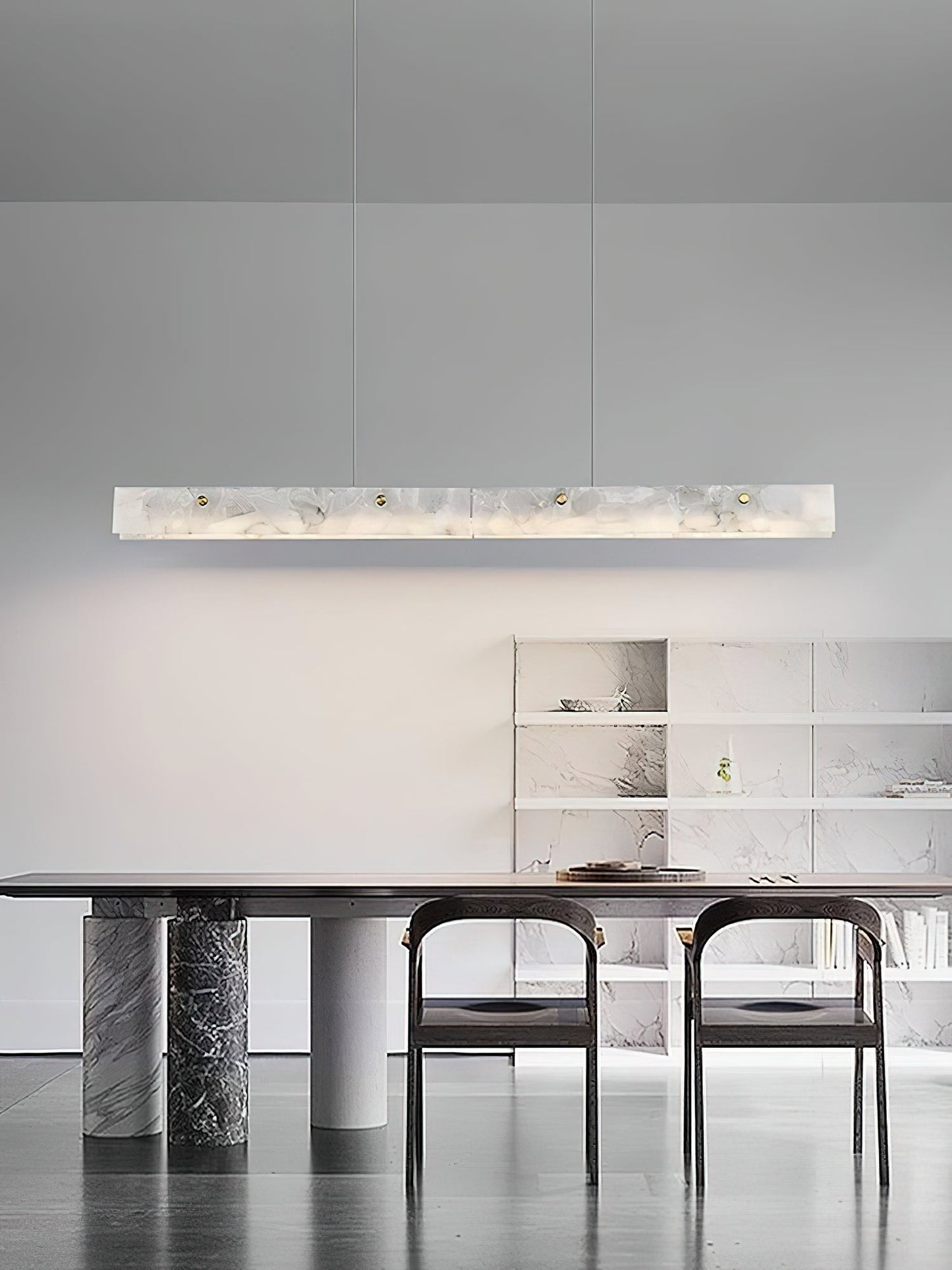 Alabaster LED Linear Pendant Light – Dimmable, view 22