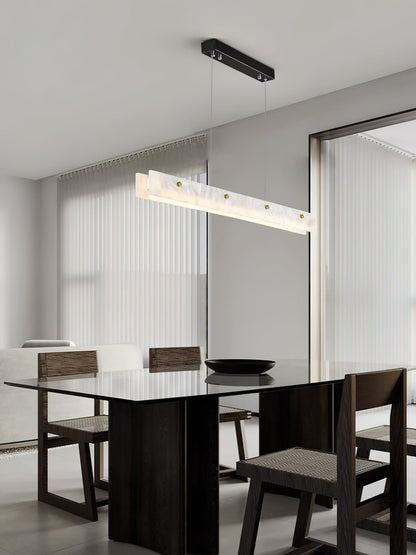 Alabaster LED Linear Pendant Light – Dimmable, view 23