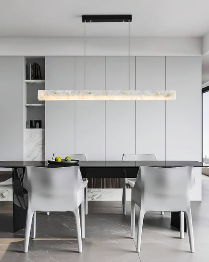Alabaster LED Linear Pendant Light – Dimmable, view 24