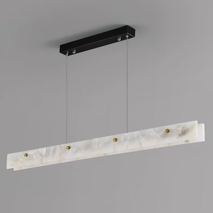 Alabaster LED Linear Pendant Light – Dimmable, view 25