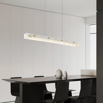 Alabaster LED Linear Pendant Light – Dimmable, view 12