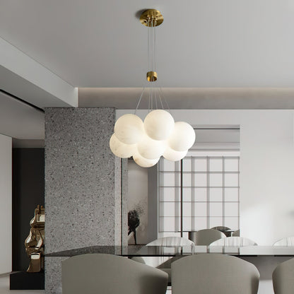 Alabaster Lunar Chandelier, view 17