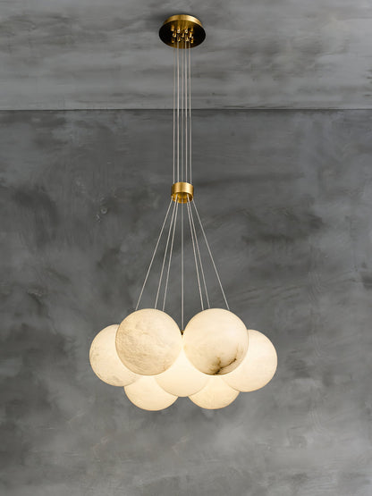Alabaster Lunar Chandelier, view 23