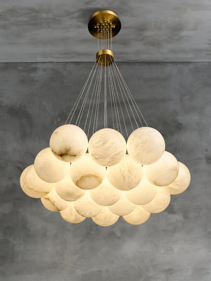 Alabaster Lunar Chandelier, view 24