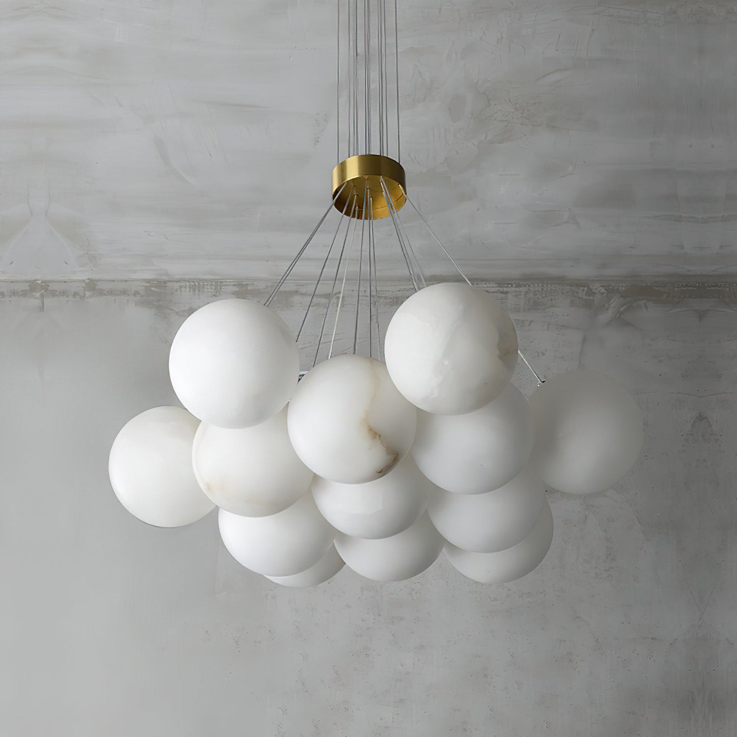 Alabaster Lunar Chandelier, view 25
