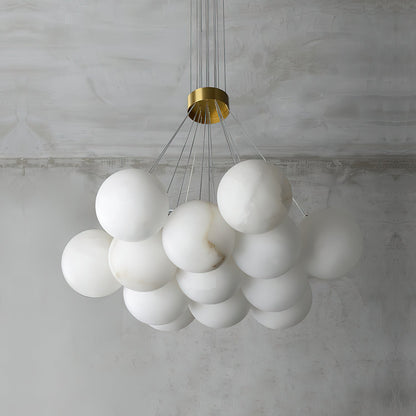 Alabaster Lunar Chandelier, view 25