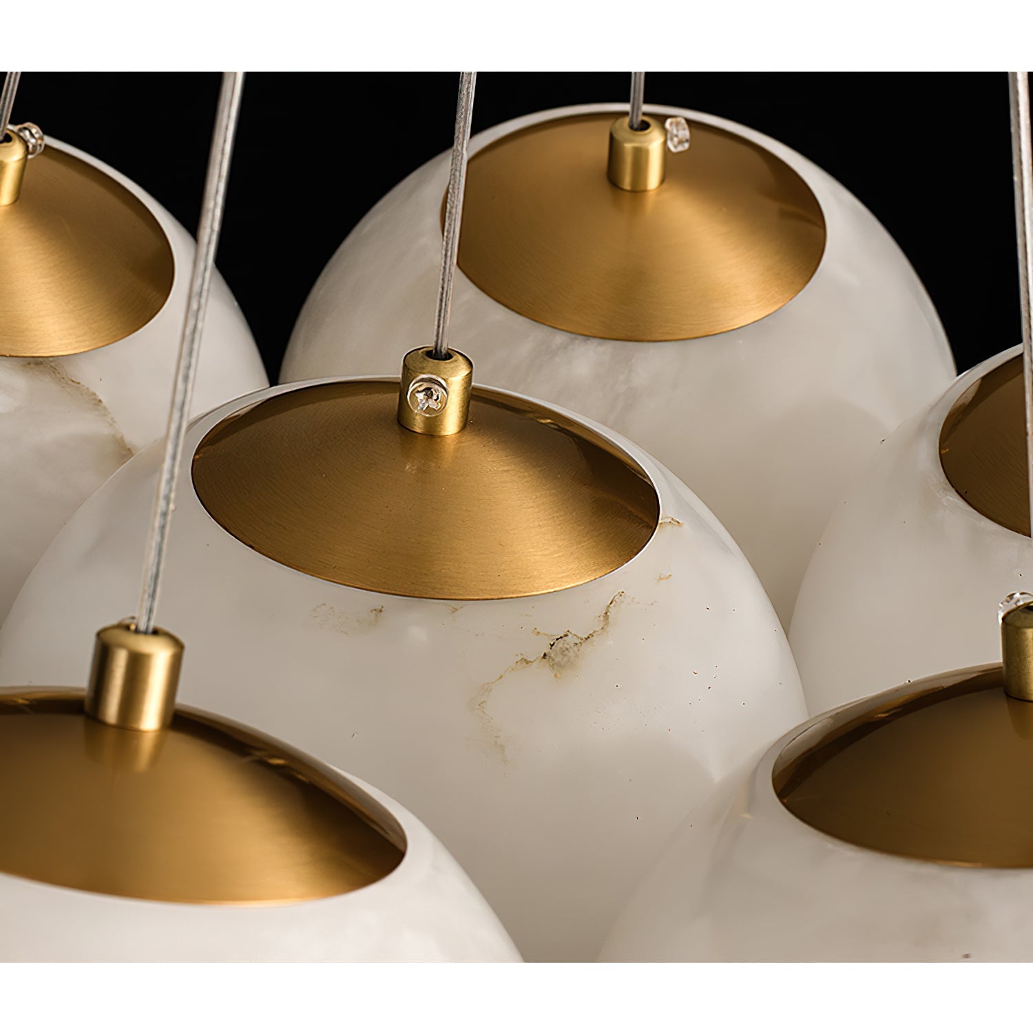 Alabaster Lunar Chandelier, view 31