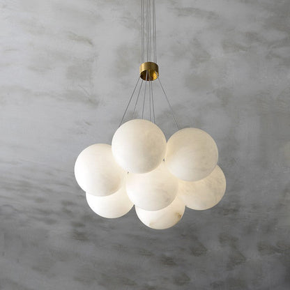 Alabaster Lunar Chandelier, view 9