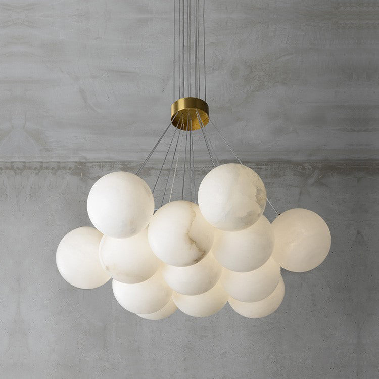 Alabaster Lunar Chandelier, view 11