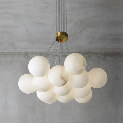 Alabaster Lunar Chandelier, view 11