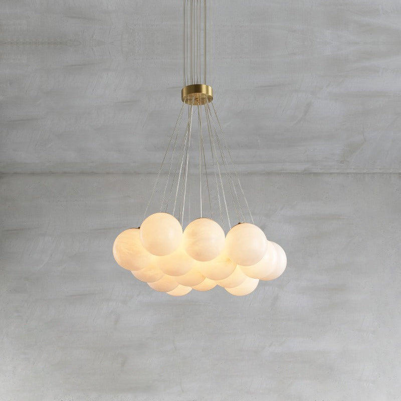 Alabaster Lunar Chandelier, view 5