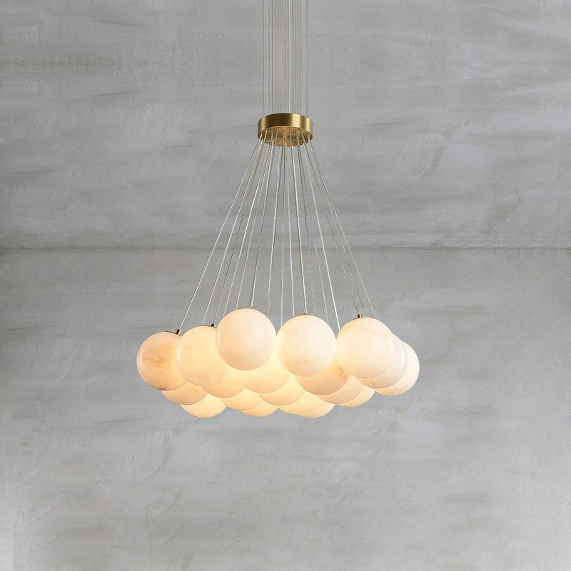 Alabaster Lunar Chandelier, view 7