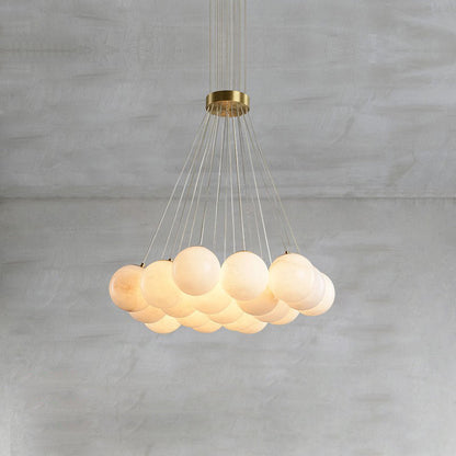 Alabaster Lunar Chandelier, view 7
