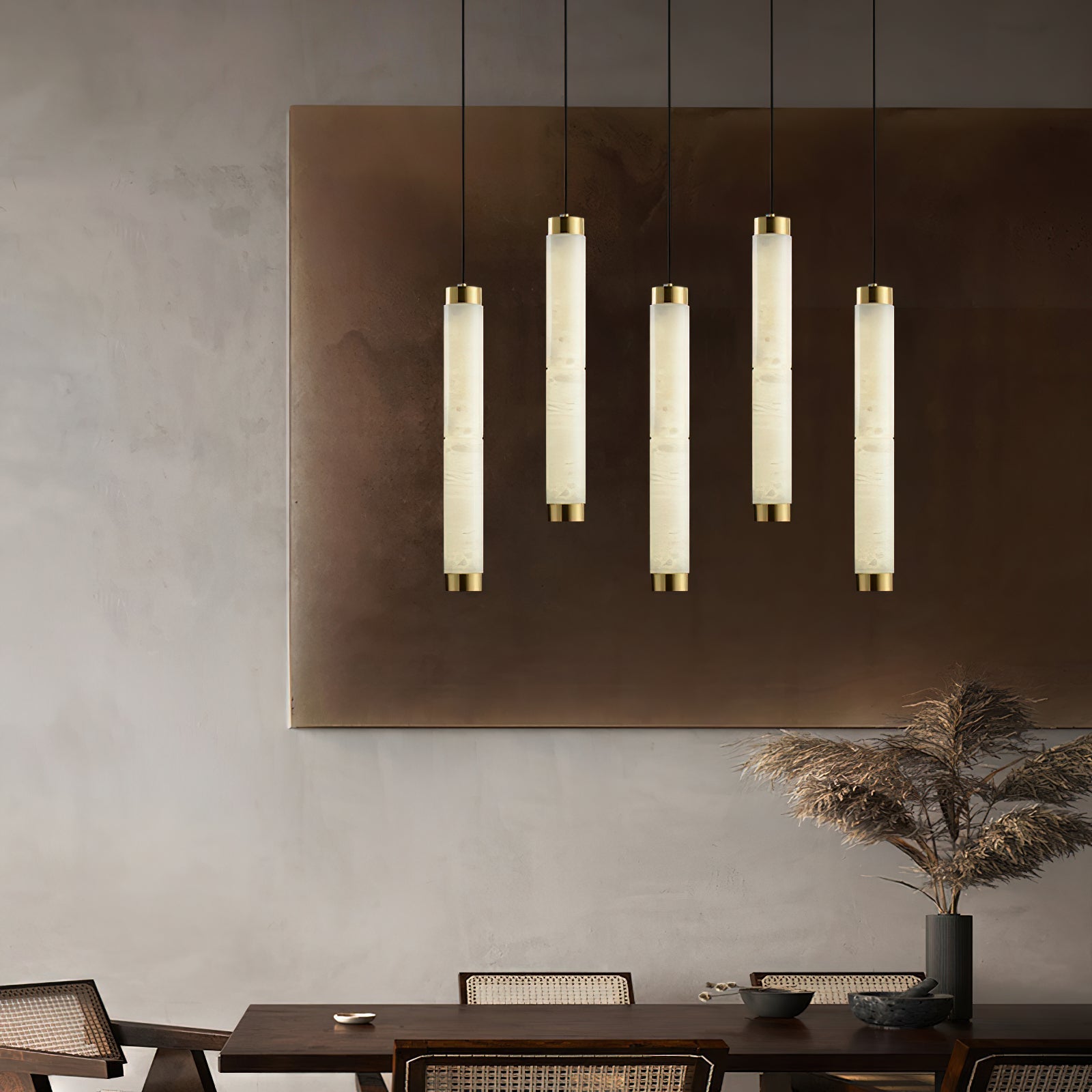 Alabaster Strip Pendant Light – Dimmable, view 6
