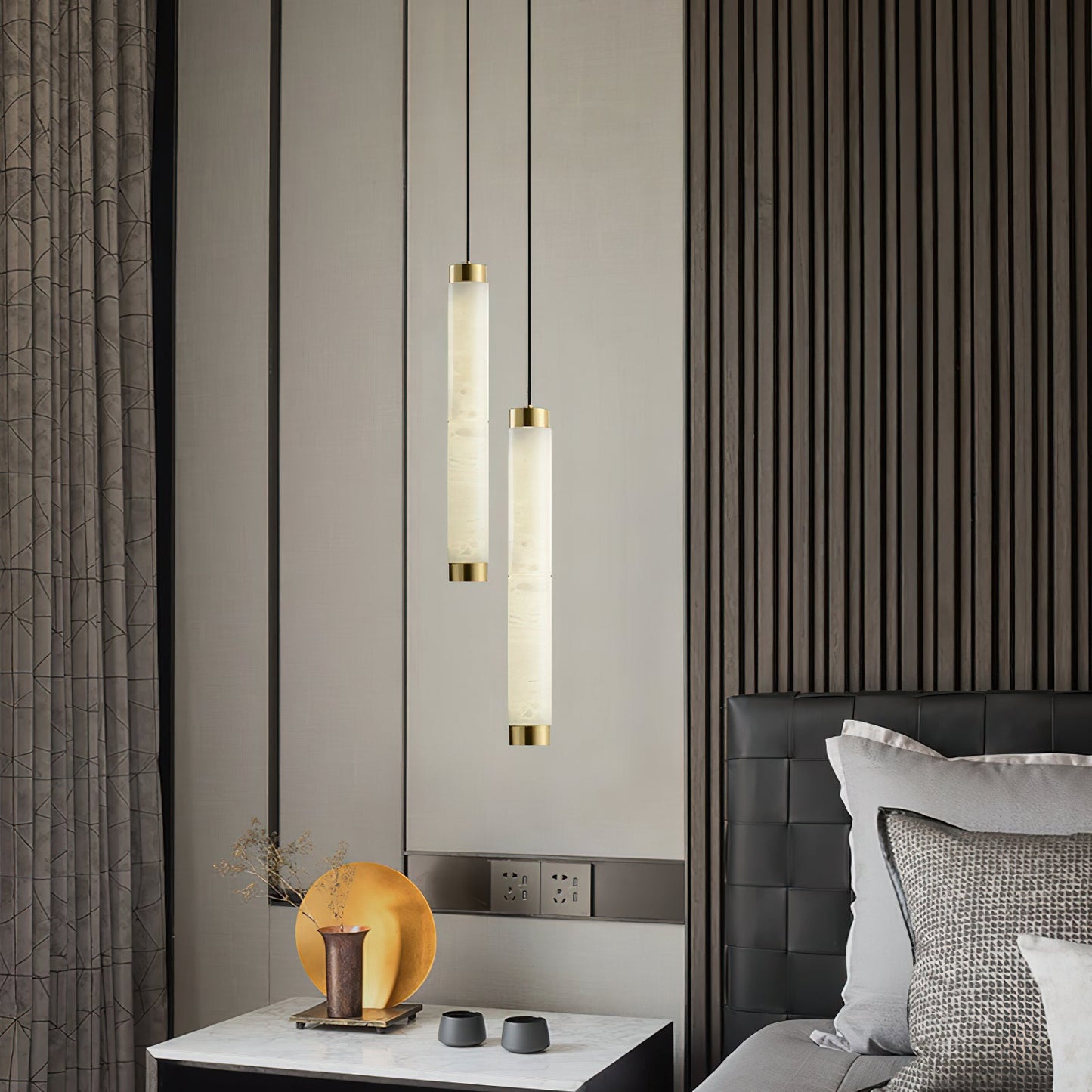 Alabaster Strip Pendant Light – Dimmable, view 7