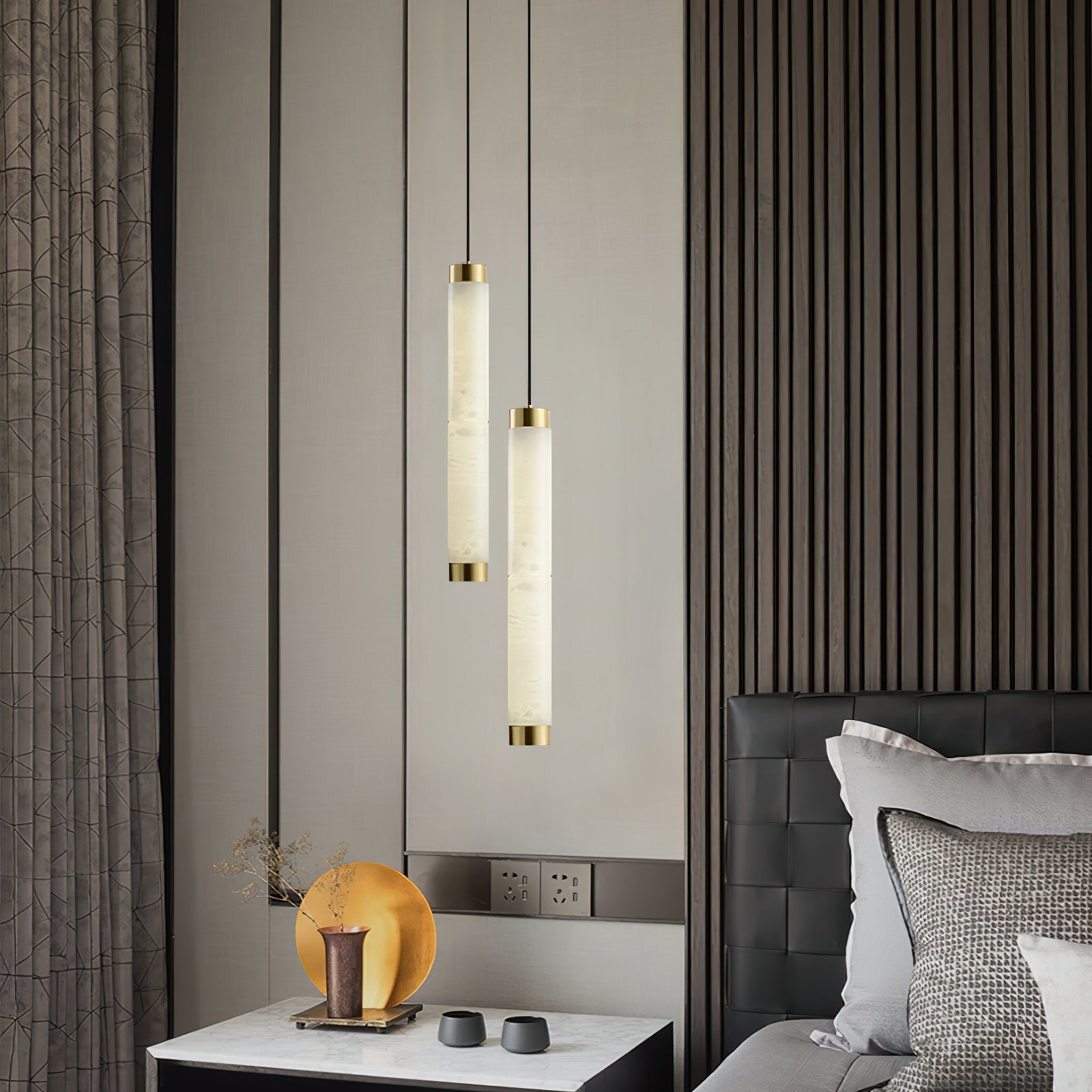 Alabaster Strip Pendant Light – Dimmable, view 7