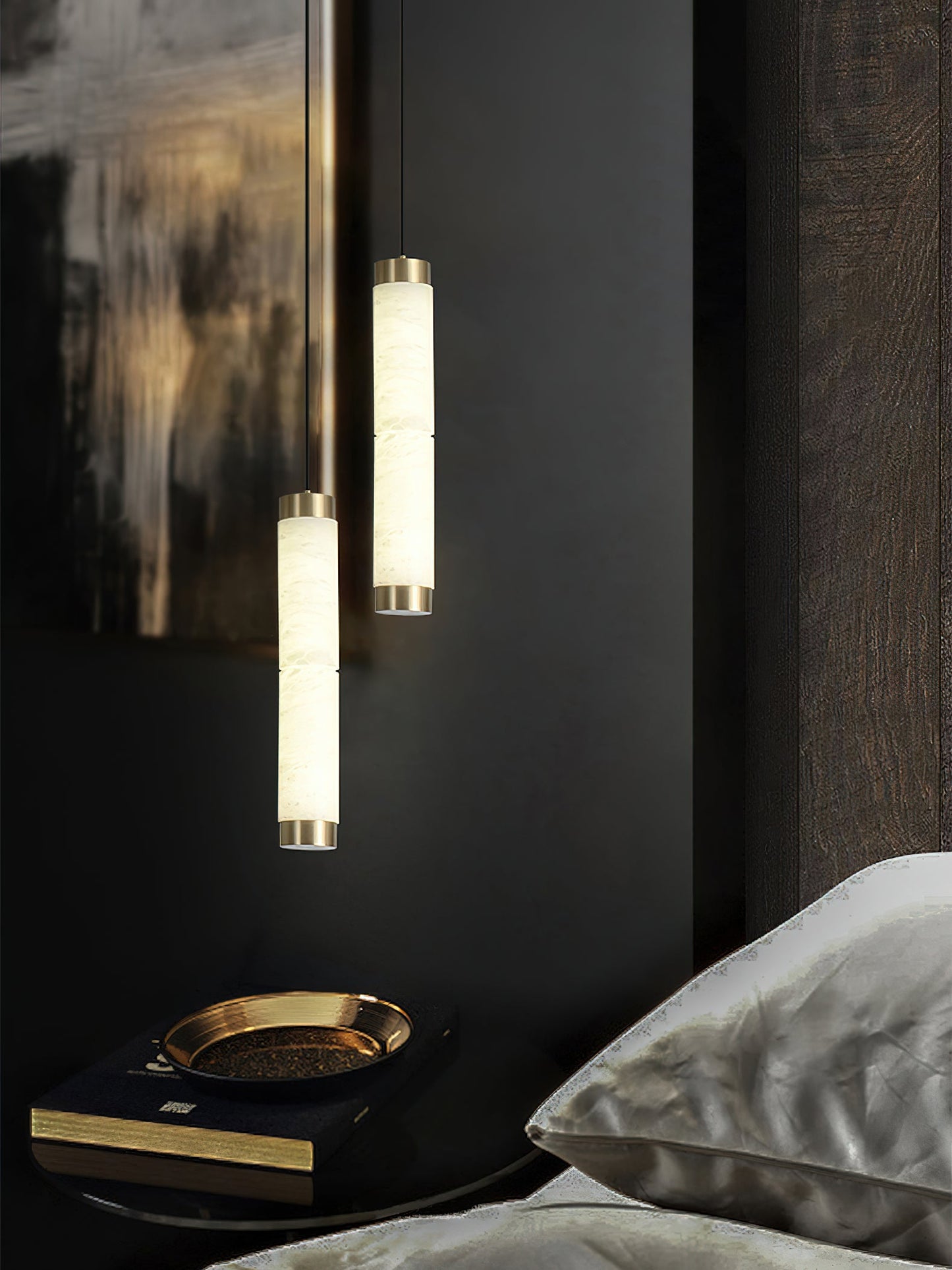 Alabaster Strip Pendant Light – Dimmable, view 8