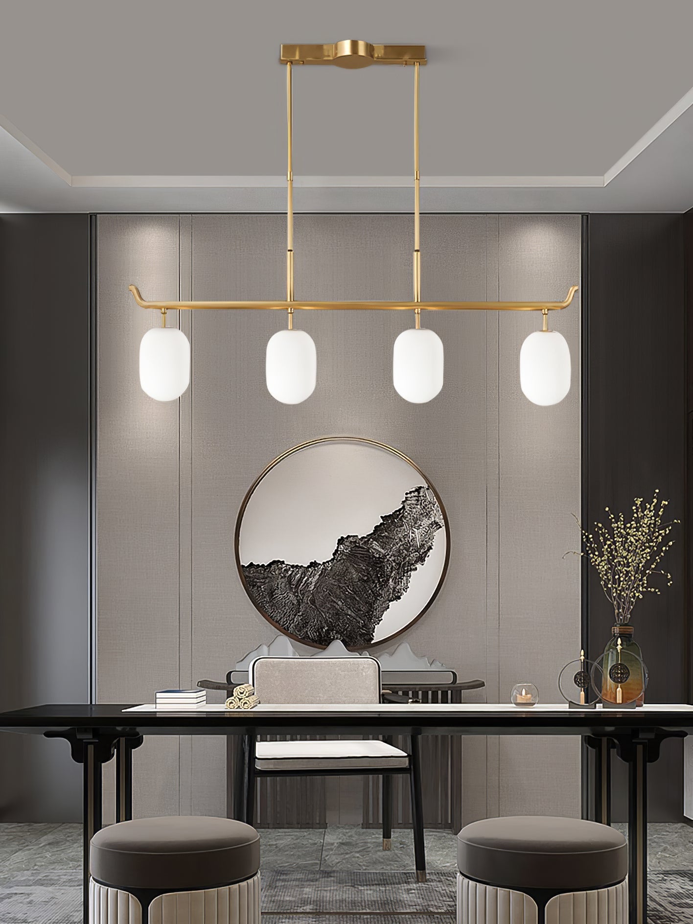 Alana Geometric Chandelier, view 6