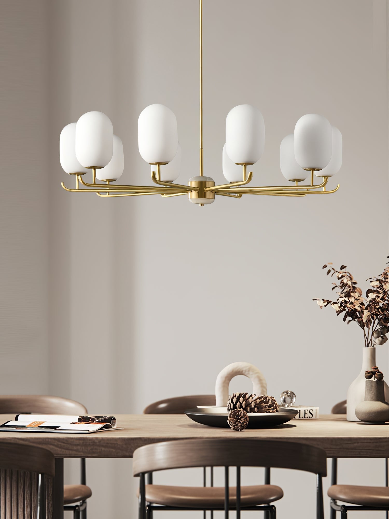 Alana Geometric Chandelier, view 8