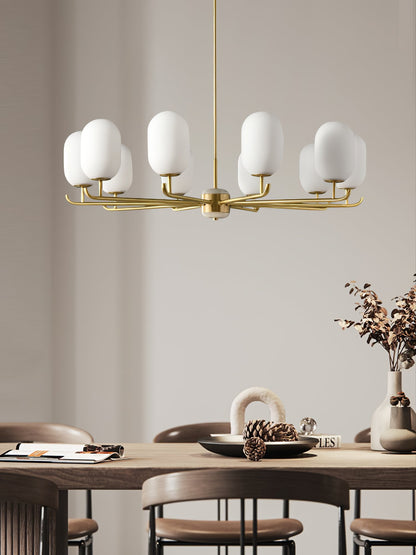 Alana Geometric Chandelier, view 8