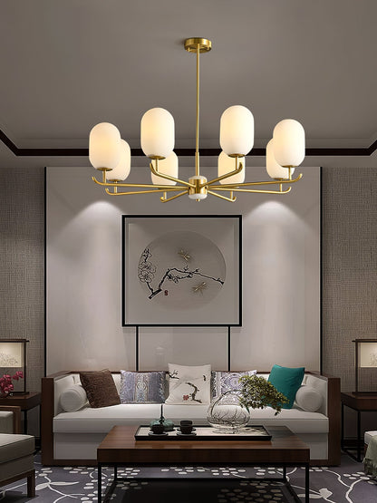 Alana Geometric Chandelier, view 9