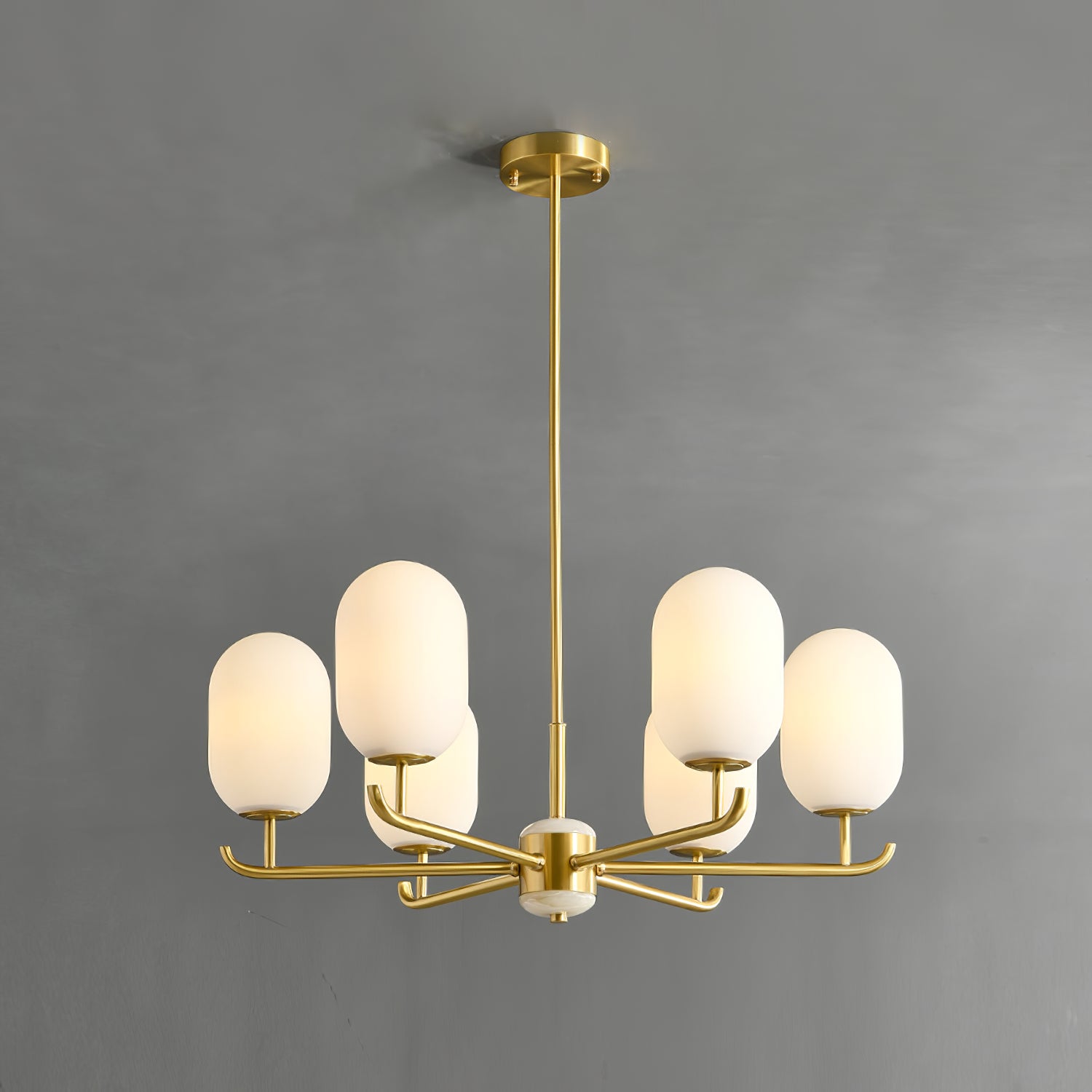 Alana Geometric Chandelier, view 11