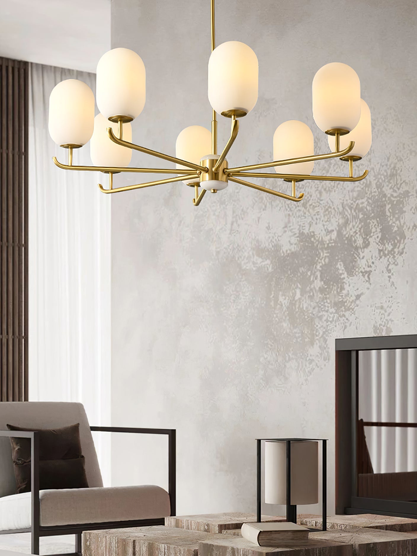 Alana Geometric Chandelier, view 4