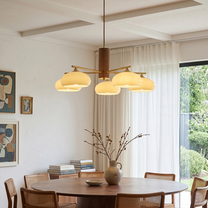 Elliptical Persimmon Chandelier, view 6