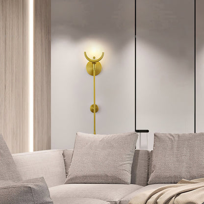 Crescent-Cradle Alabaster Globe Wall Sconce – Dimmable, view 23