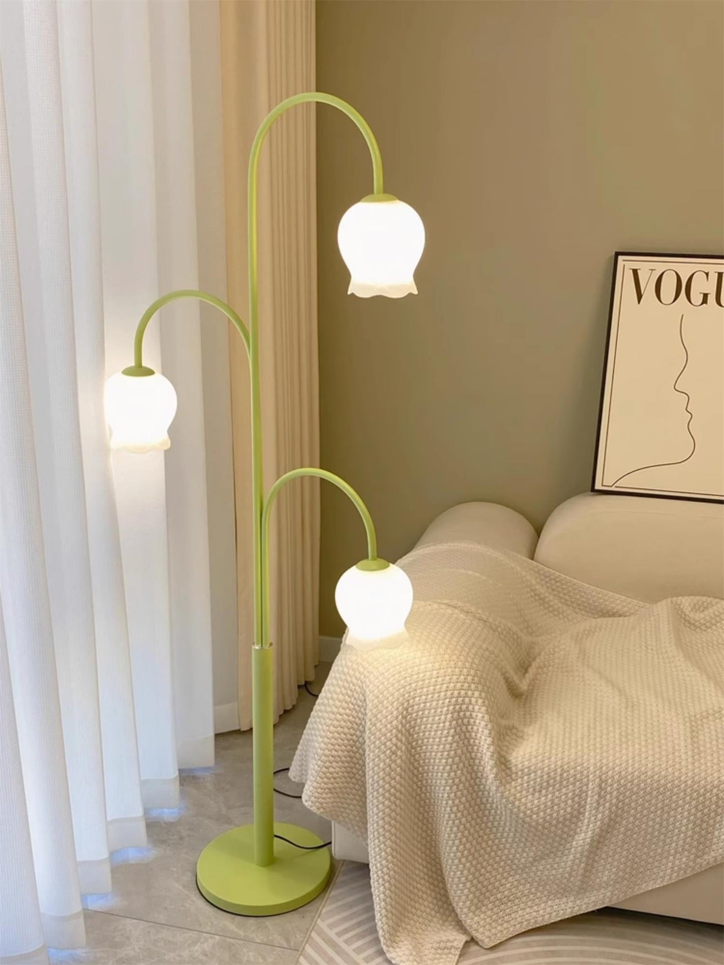 Bell Orchid Floor Lamp, view 24