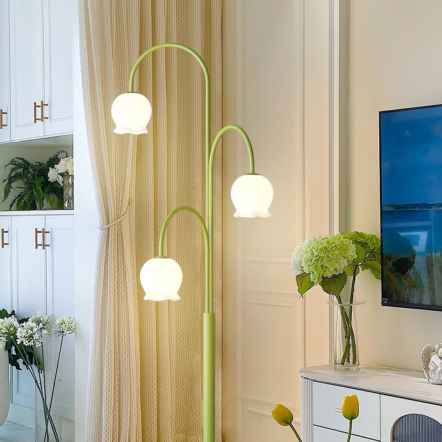 Bell Orchid Floor Lamp, view 5