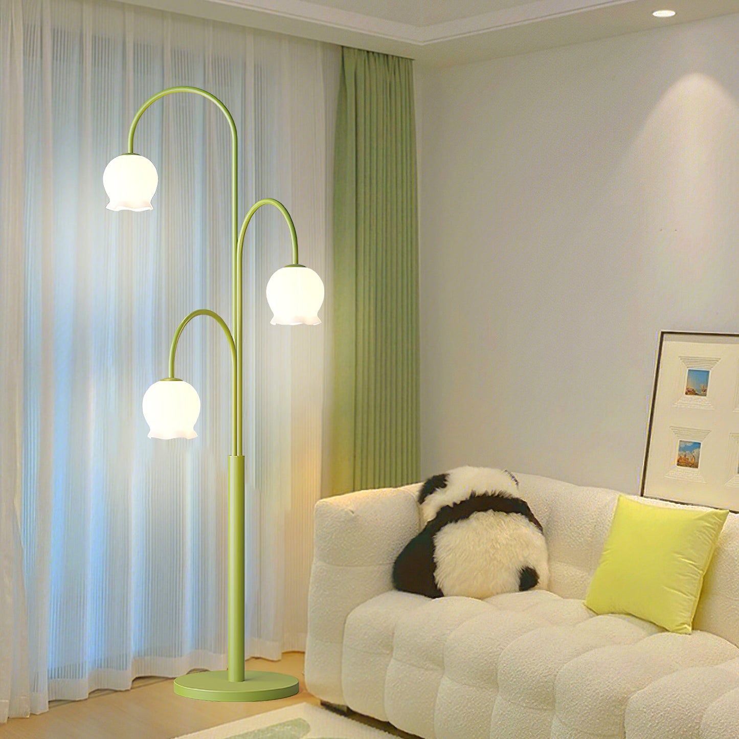 Bell Orchid Floor Lamp, view 7