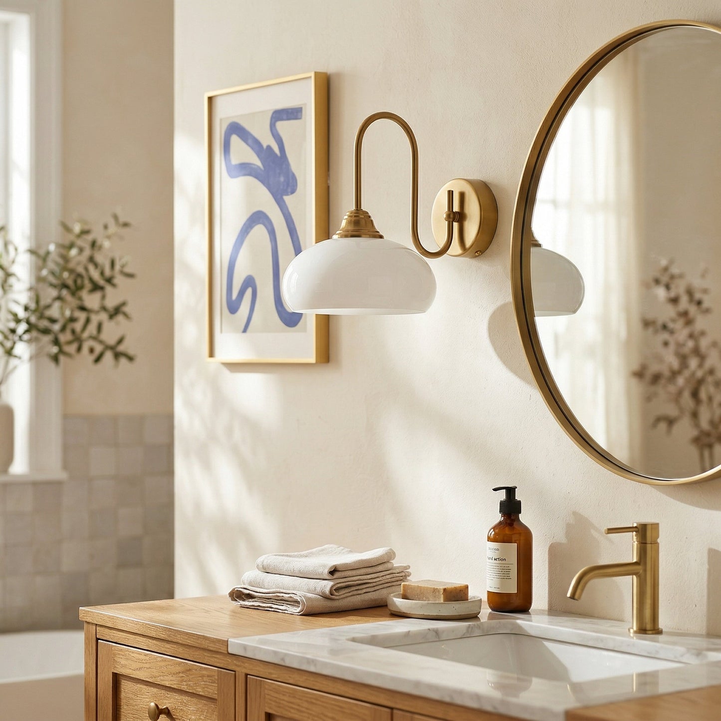 Nova Glass Wall Light – Dimmable, view 5