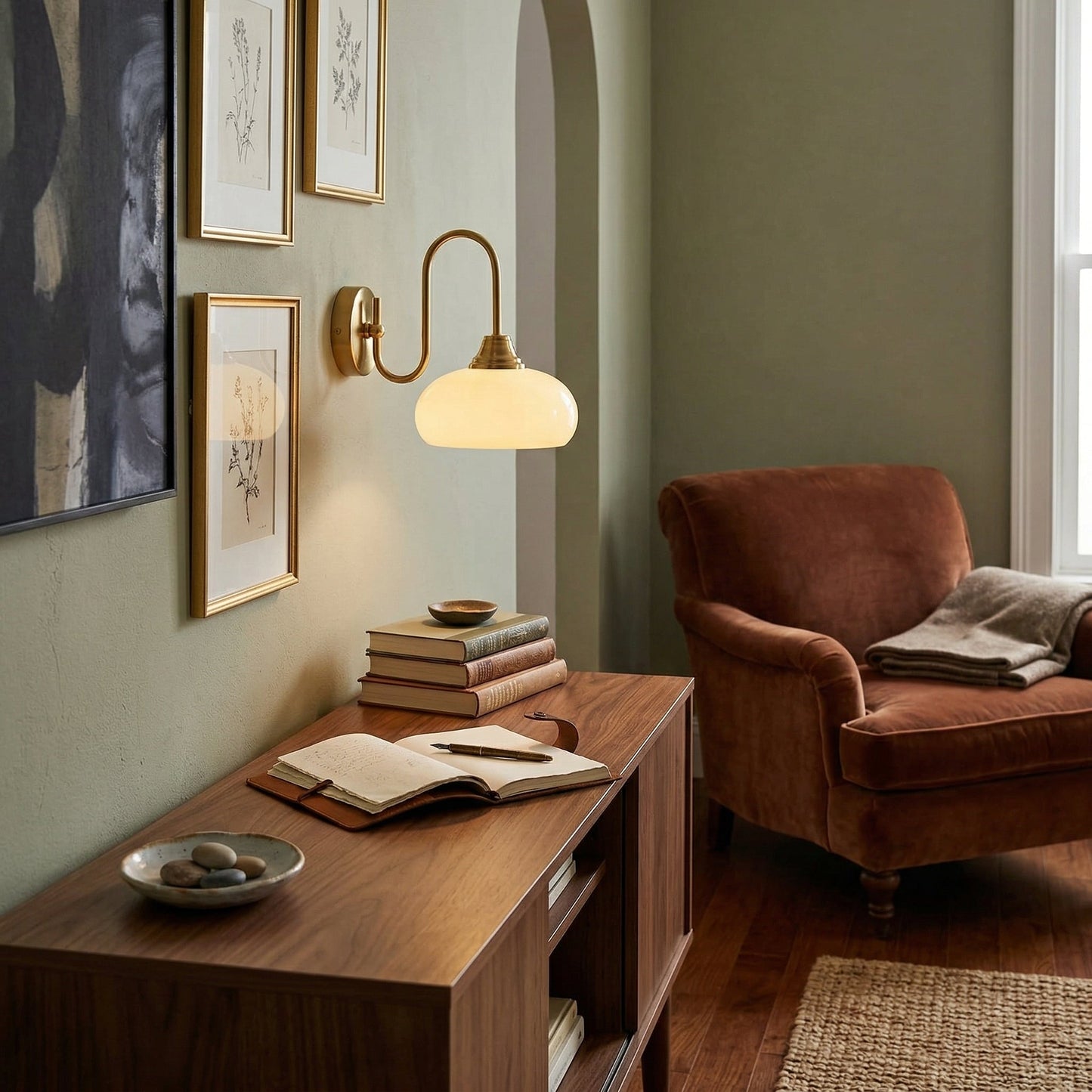 Nova Glass Wall Light – Dimmable, view 6
