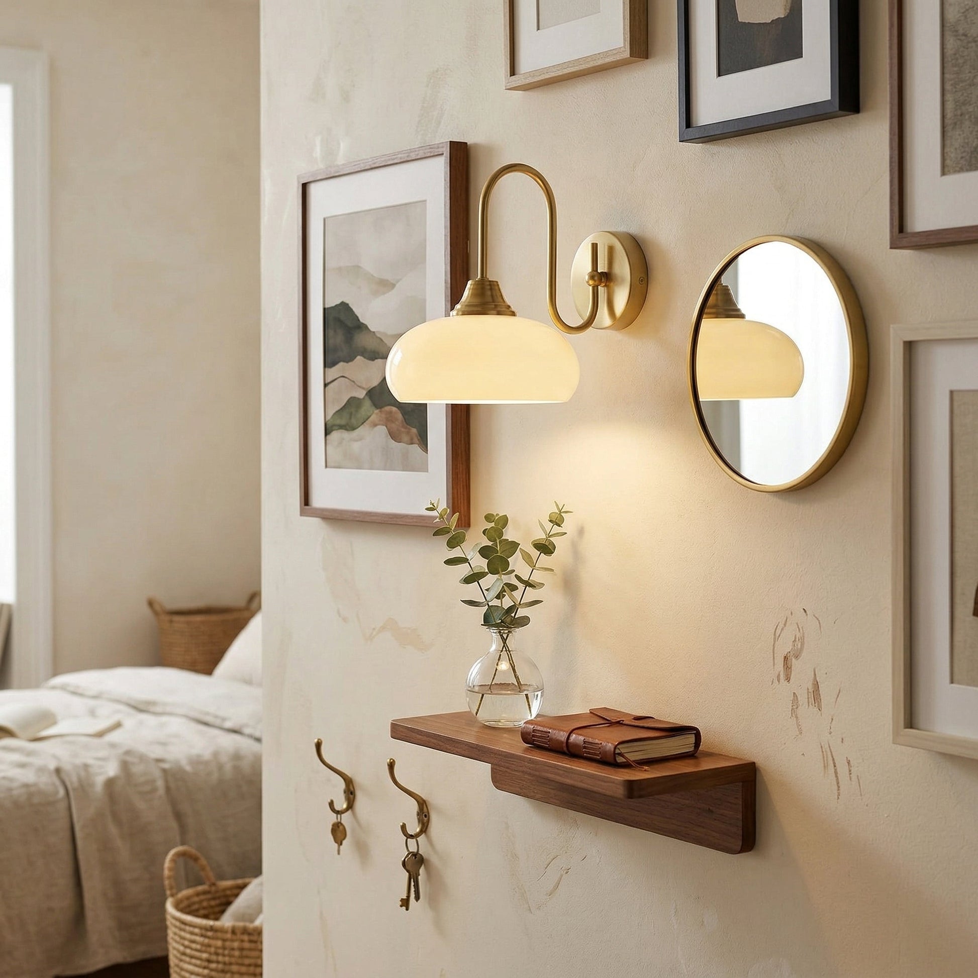 Nova Glass Wall Light – Dimmable, view 7