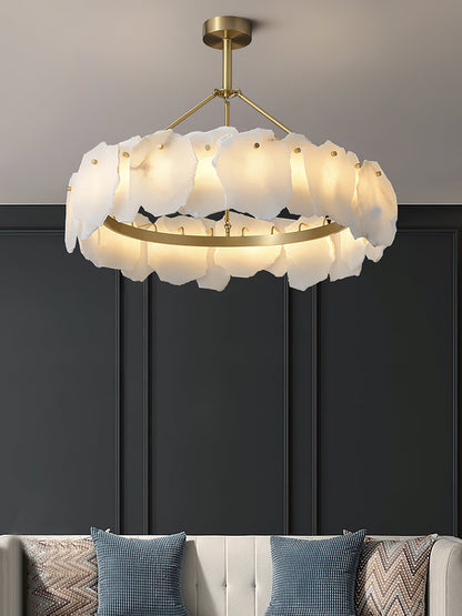 Burton Alabaster Chandelier, view 10