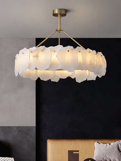 Burton Alabaster Chandelier, view 11