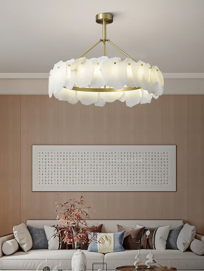 Burton Alabaster Chandelier, view 14