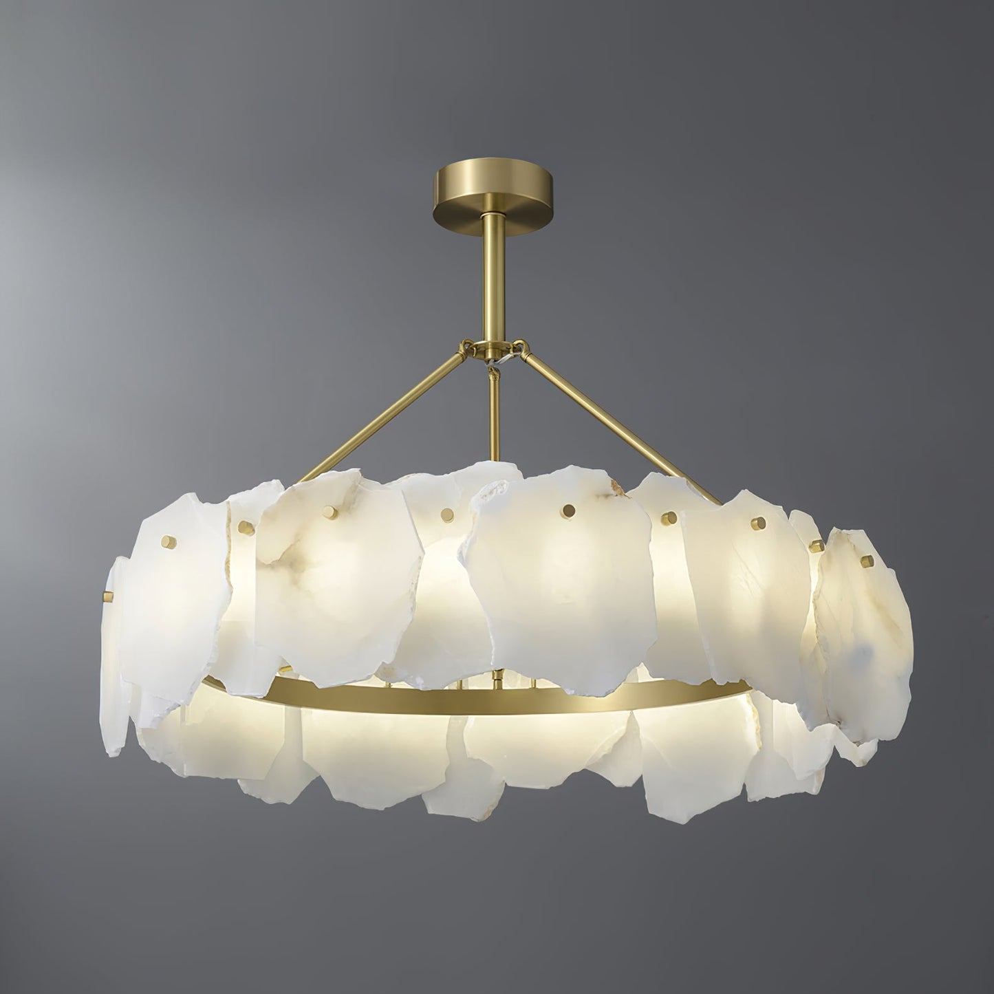 Burton Alabaster Chandelier, view 16