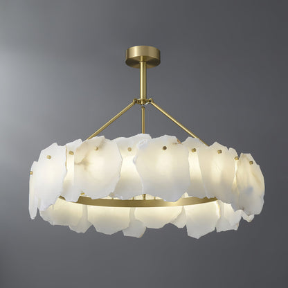Burton Alabaster Chandelier, view 16